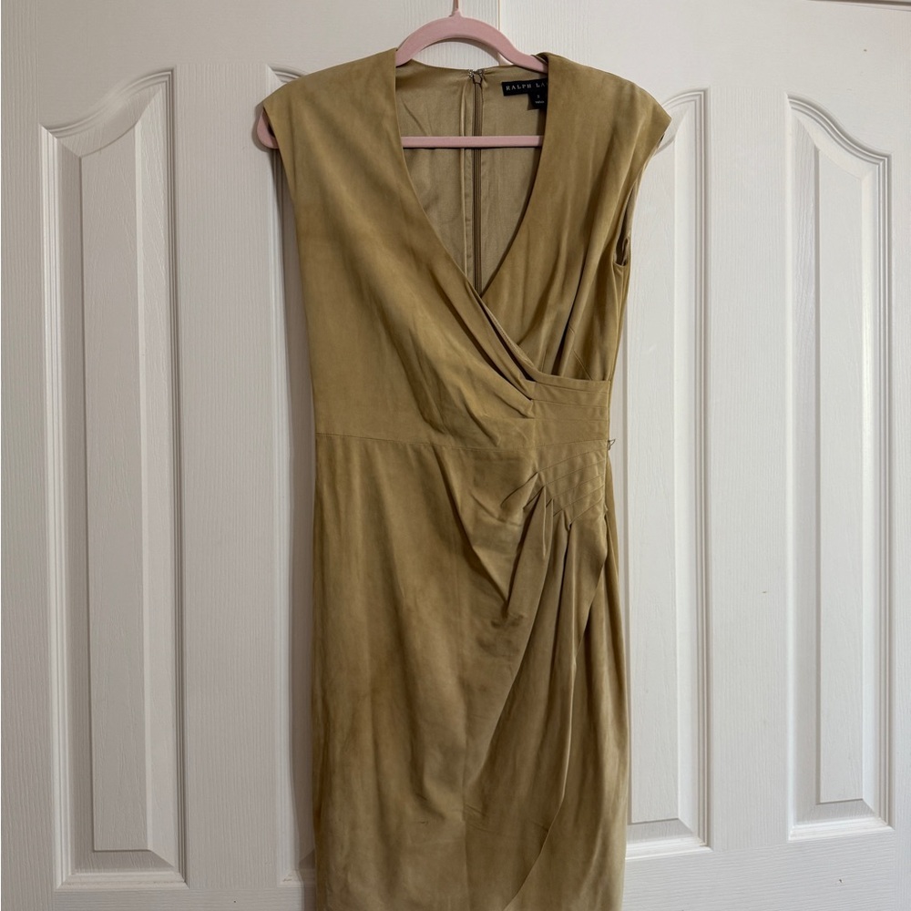 Ralph Lauren Lamb Suede Dress